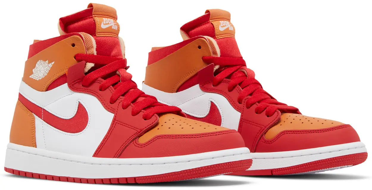 Air Jordan 1 High Zoom Air CMFT Fire Red Hot Curry (W) Pair