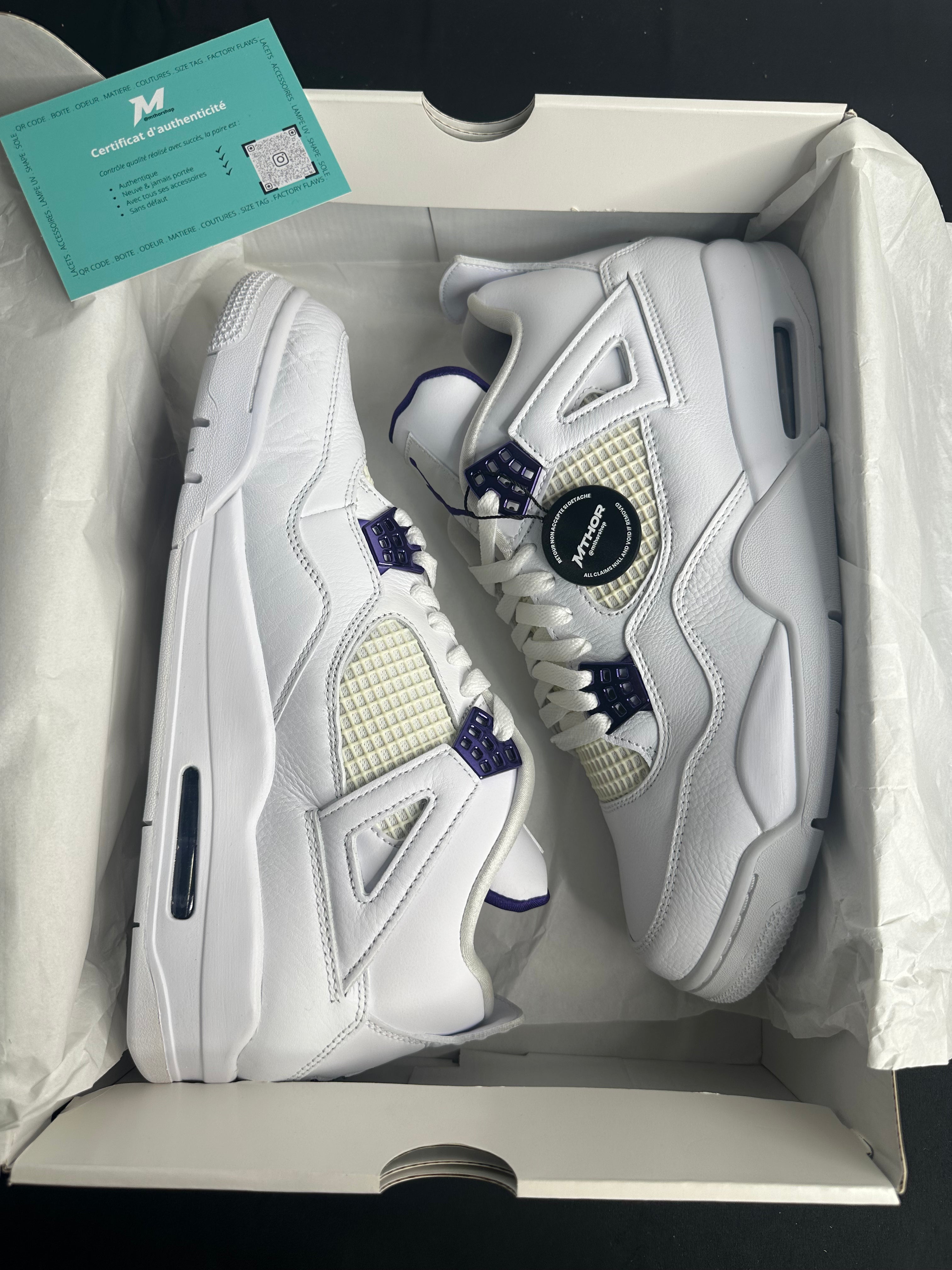 Air Jordan 4 Retro Metallic Purple Look