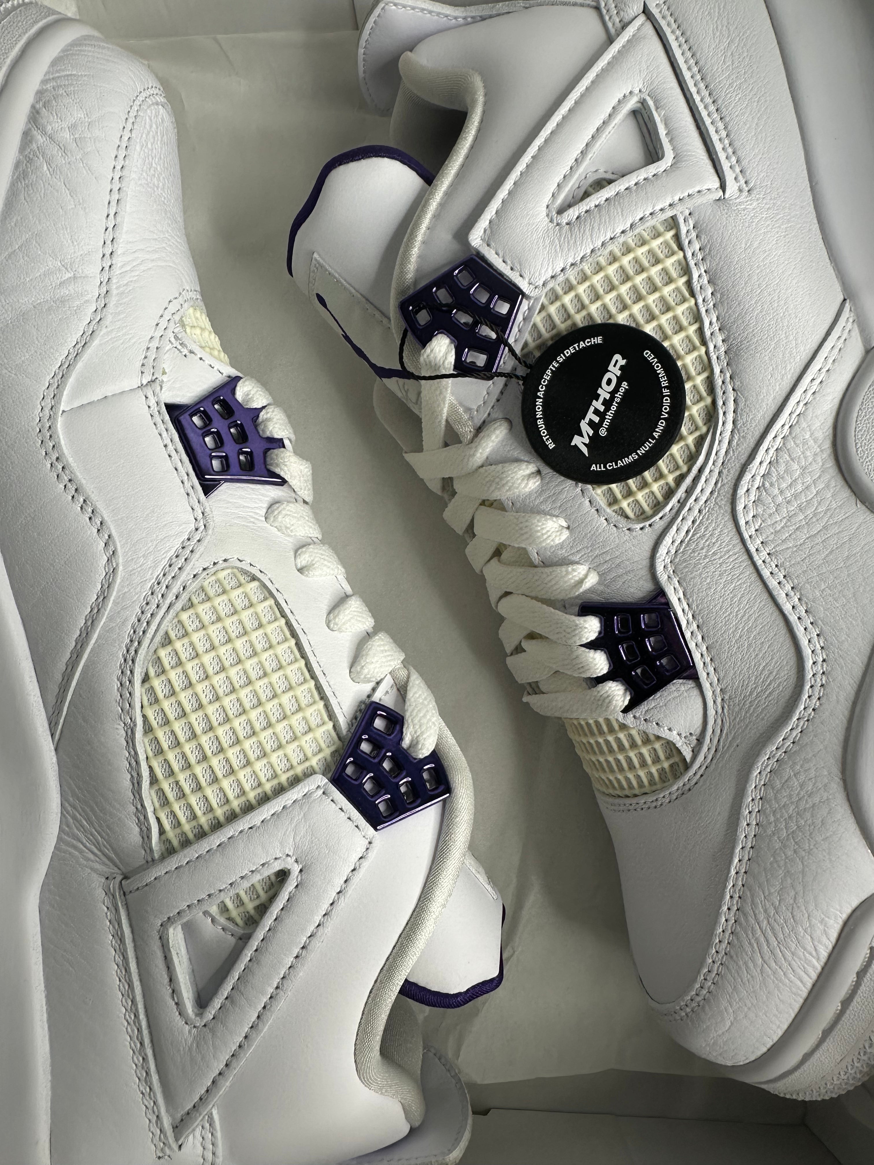 Air Jordan 4 Retro Metallic Purple Zoom Look
