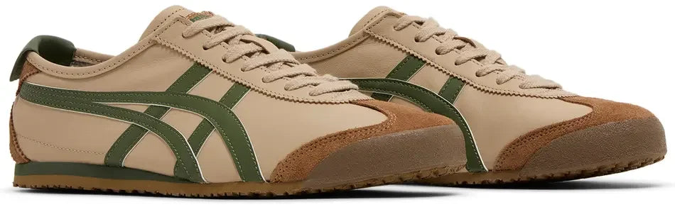 Asics Onitsuka Tiger Mexico 66 Beige Grass Green Pair