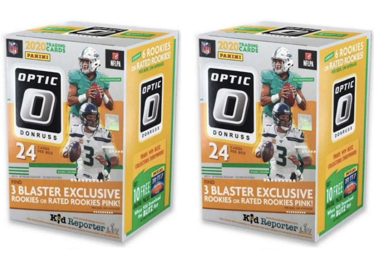 2020 Panini Donruss Optic Football Blaster Box (Pink Parallels) 2x Lot -1