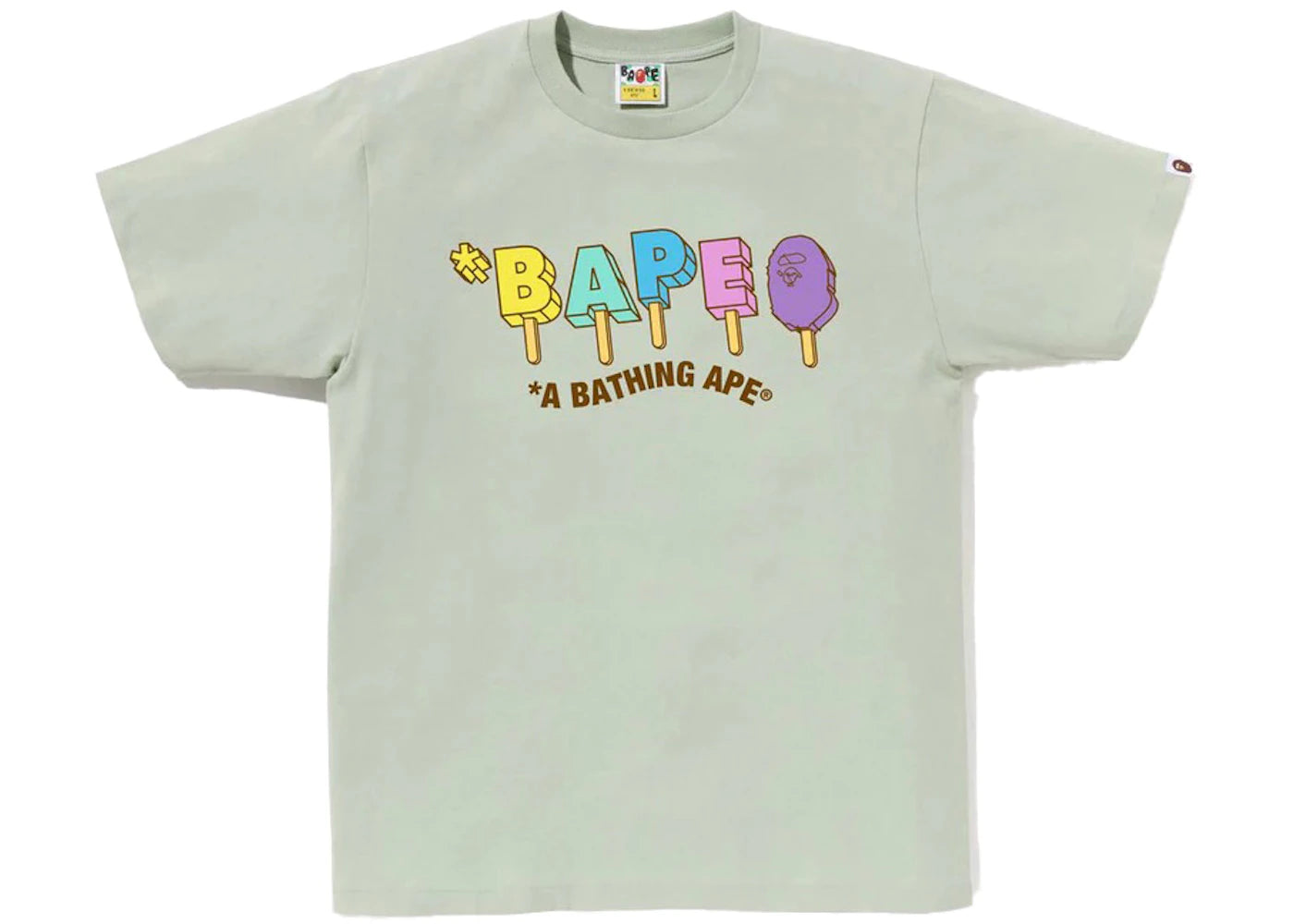 BAPE Popsicle Tee Green -1