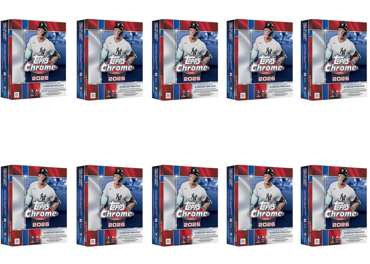2026 Topps Chrome Baseball Mega Box 10x Lot -1
