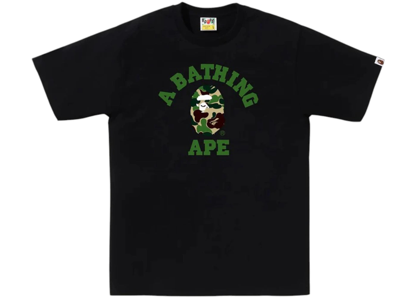 BAPE ABC Camo College Tee (SS25) Black/Green