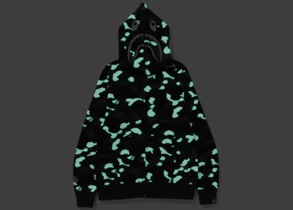 BAPE City Camo Shark WGM Full-Zip Hoodie (SS23) Black