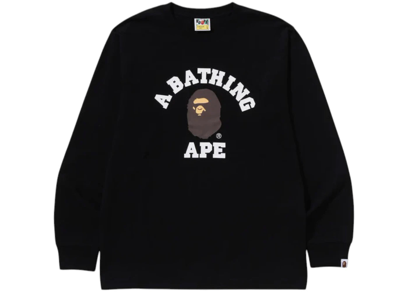 BAPE College L/S Tee (SS25) Black