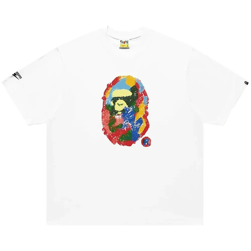 BAPE x KidSuper Painting Ape Head Tee White 2