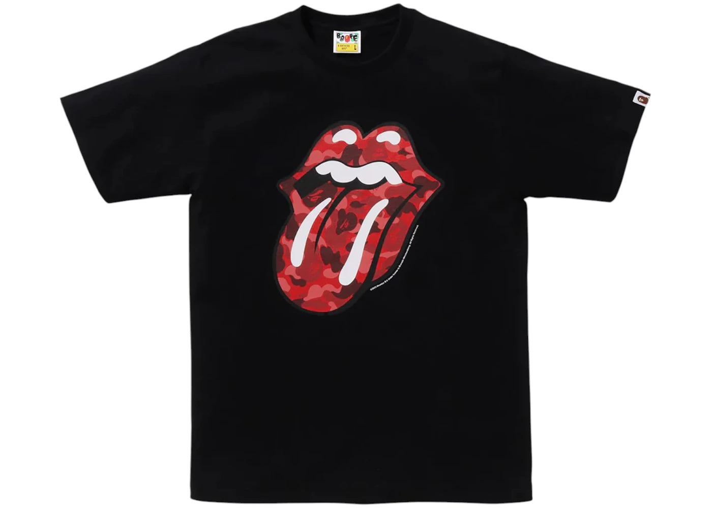 BAPE x Rolling Stones Tee Black