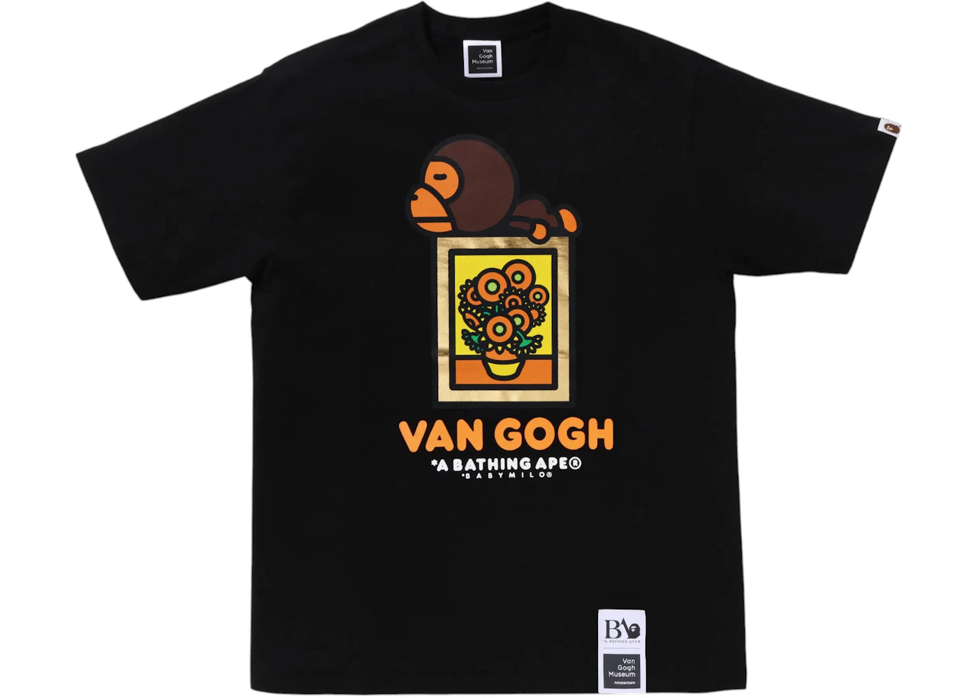 BAPE x Van Gogh Museum Baby Milo Tee Black