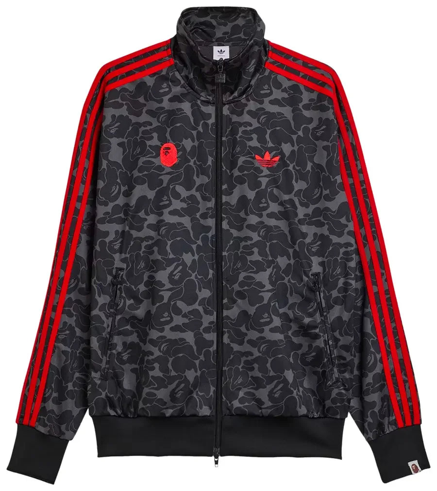BAPE x adidas All Over Print SSTR Track Top Black
