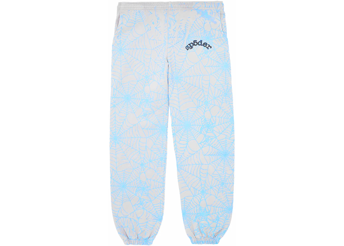 Sp5der AOP Web Sweatpants Heather Grey -1