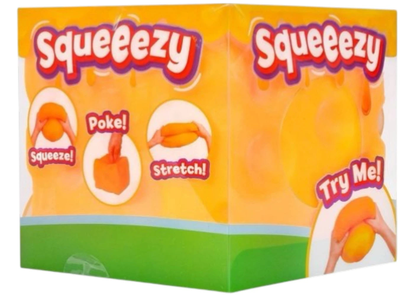 Sunny Days Entertainment Squeezy Cheese Block Sensory Fidget Toy -1