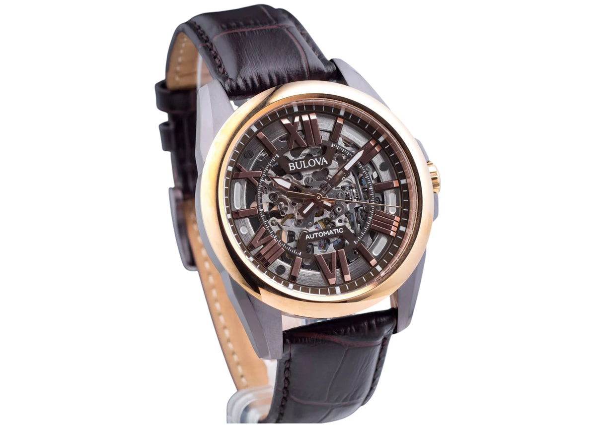 Bulova Skeleton 98A165 (Brown) -1