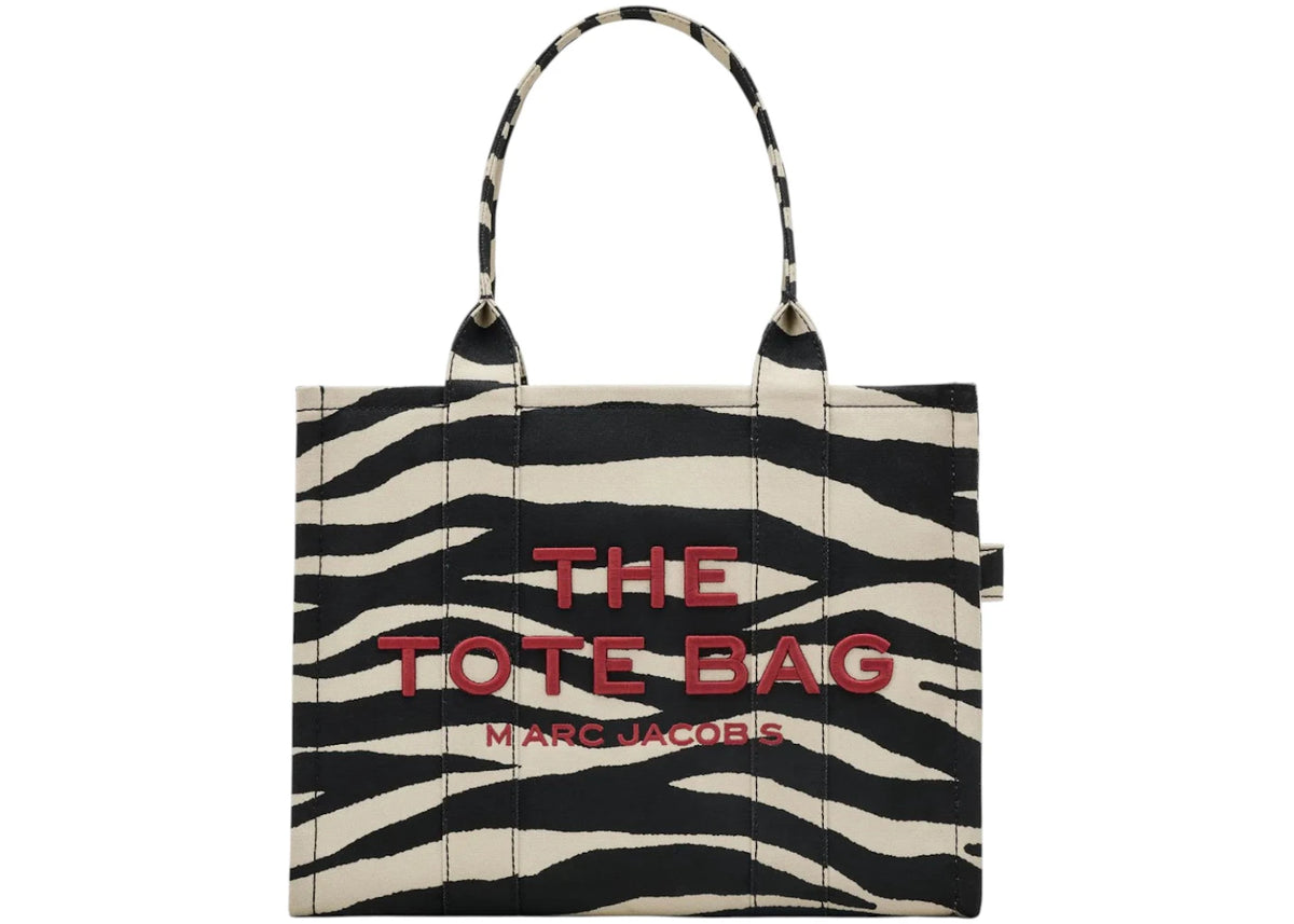 Marc Jacobs The Zebra Canvas Large Tote Black/White -1
