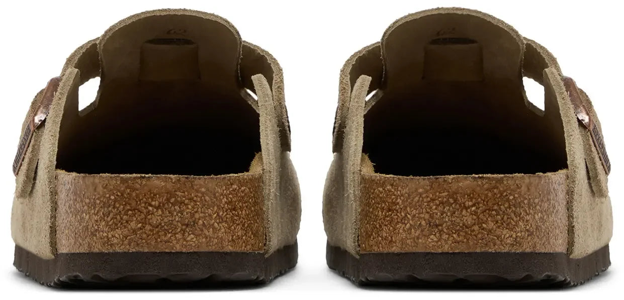 Birkenstock Boston Soft Footbed Suede Taupe