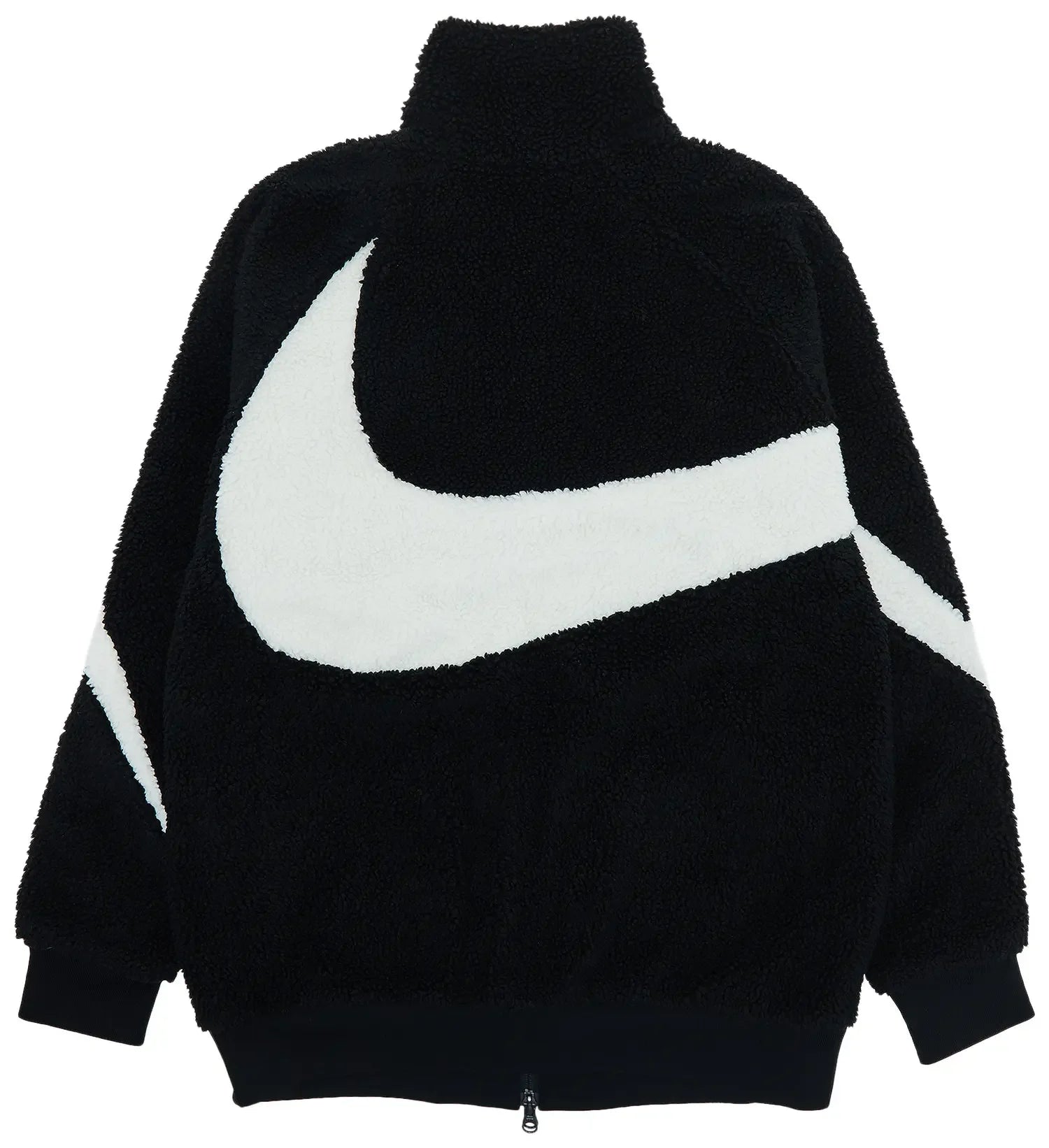 Back Nike Big Swoosh Reversible Boa Jacket (Asia Sizing) Black