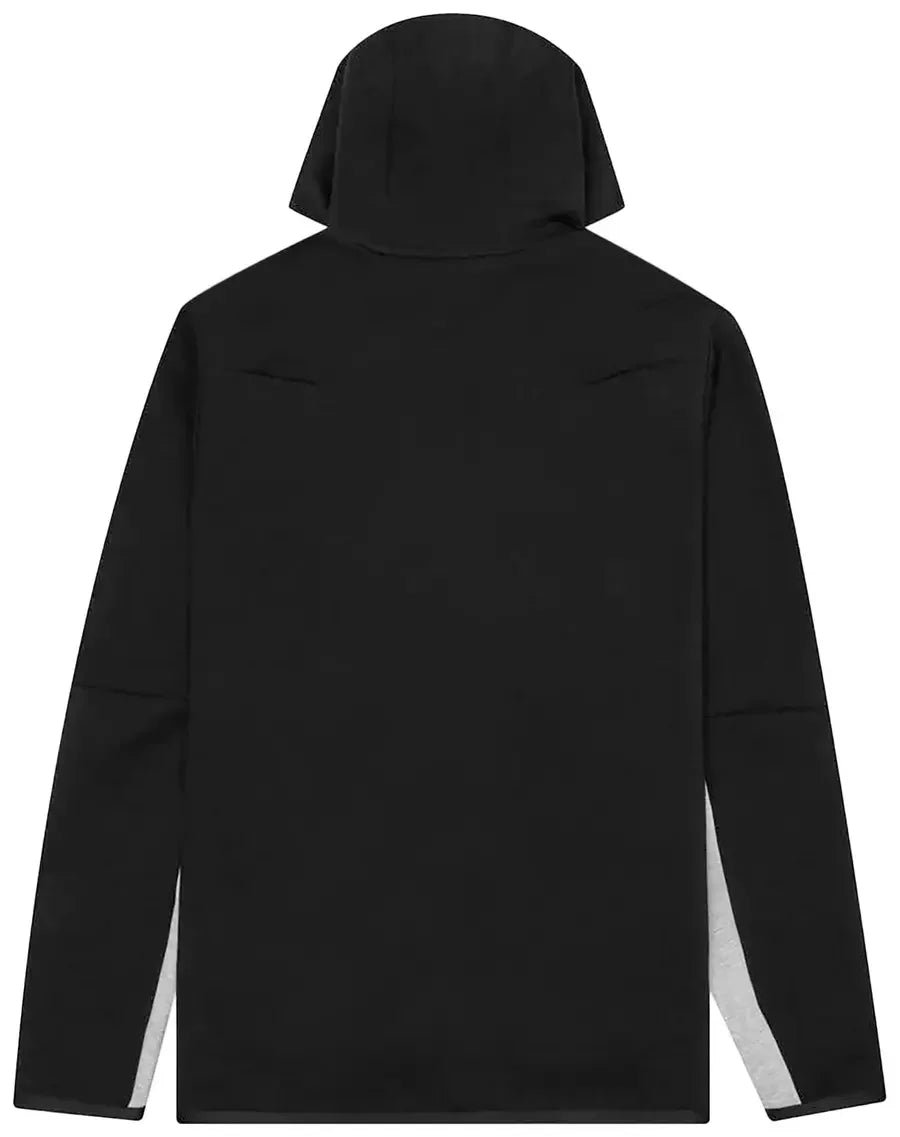 Back Nike Sportswear Tech Fleece Full-Zip Hoodie Black/Dark Grey Heather/White