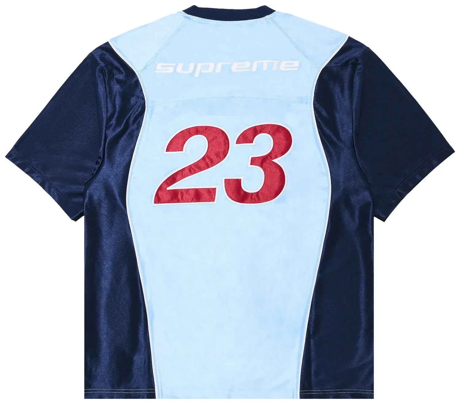 Back Supreme Jordan Warm Up Jersey Light Blue