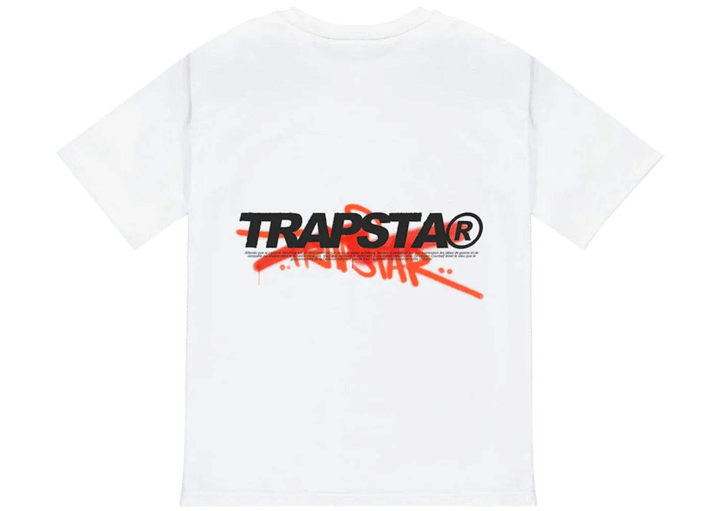 Back Trapstar Trespass Tee White/Infrared