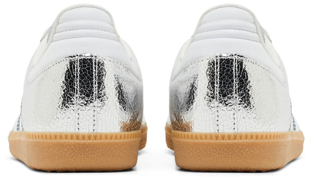 adidas Samba OG Silver Metallic Cracked Leather (W)