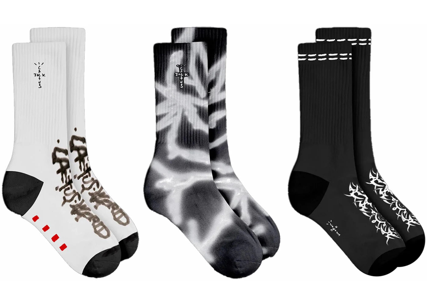 Travis Scott Cactus.World Socks Trio Multicolor -1