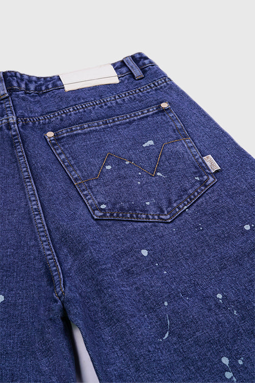 The Hideout Clothing - Tapestry Pattern Flared Denim Jeans