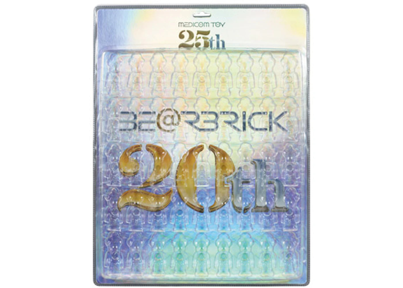 Bearbrick 20th/Medicom Toy 25th Anniversary Limited Edition Display Blister Board -1
