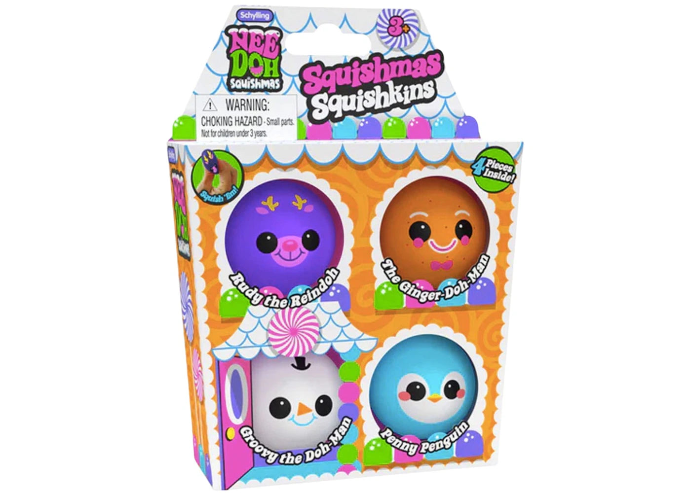 NeeDoh Squishmas Squishkins Squishy Fidget Toy -1
