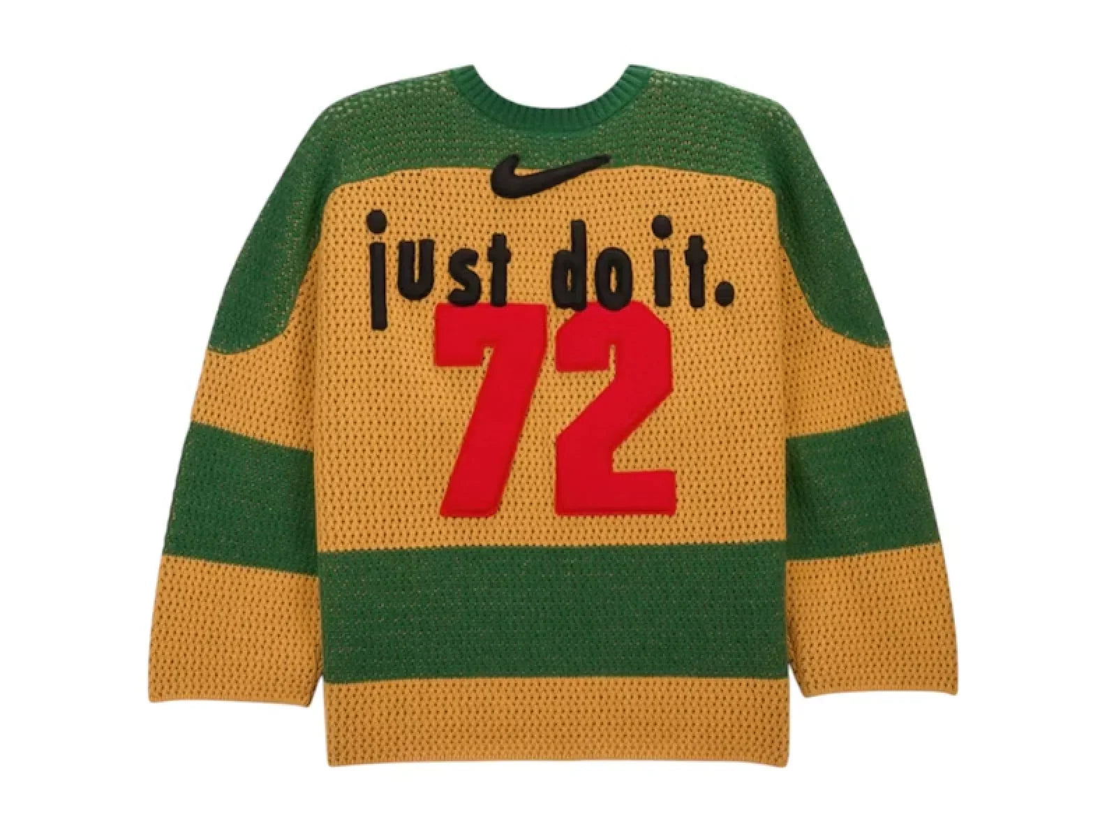 Cactus Plant Flea Market CPFM x Nike Crochet Hockey Sweater Chutney Just Do It Back