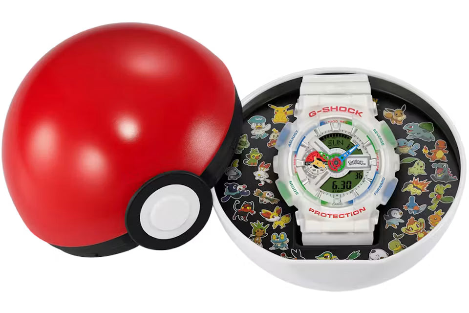 Casio G-Shock x Pokemon 30th Anniversary GA-110PKM-7A Pokeball