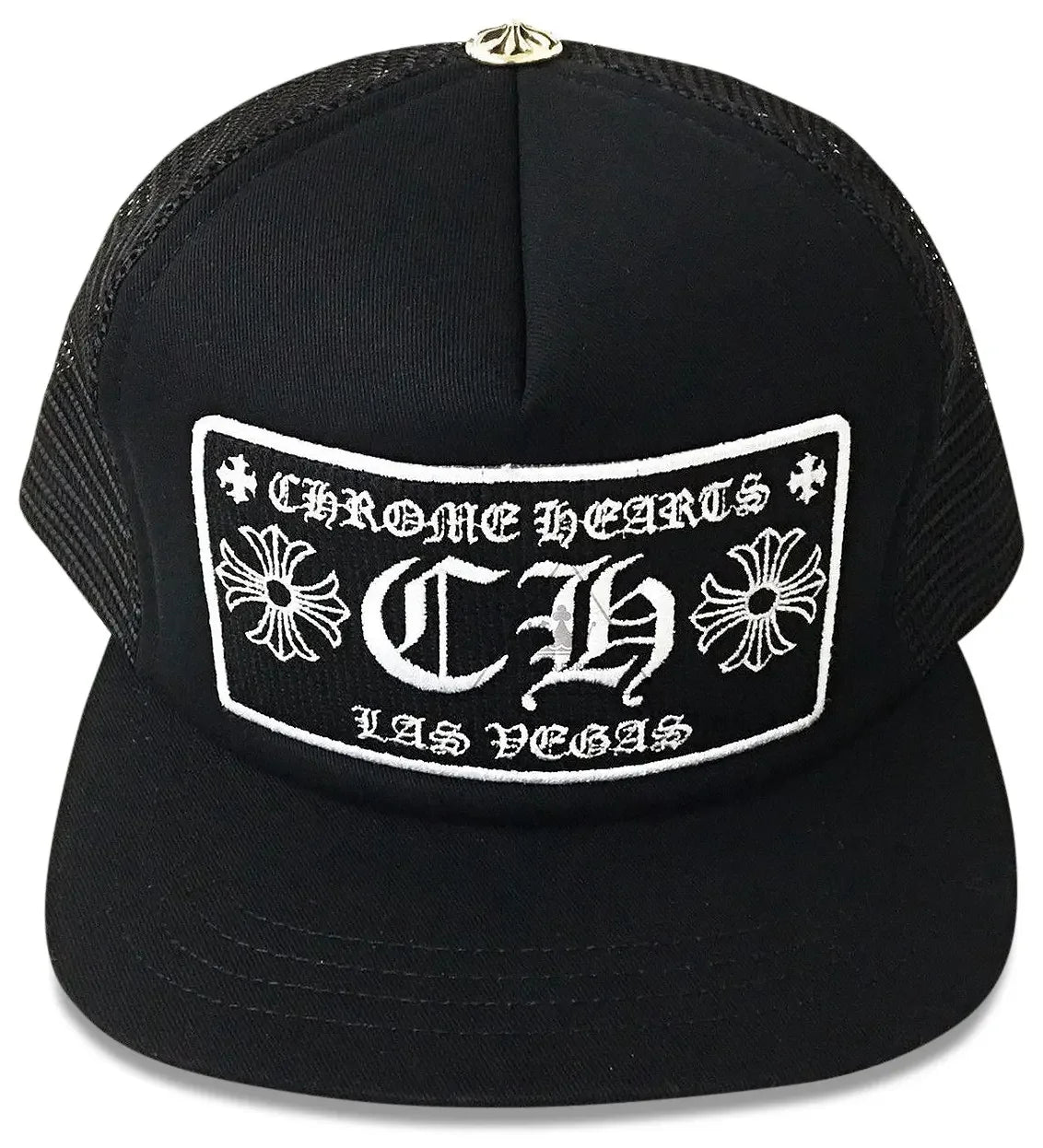 Chrome Hearts CH Las Vegas Trucker Hat Black/Black