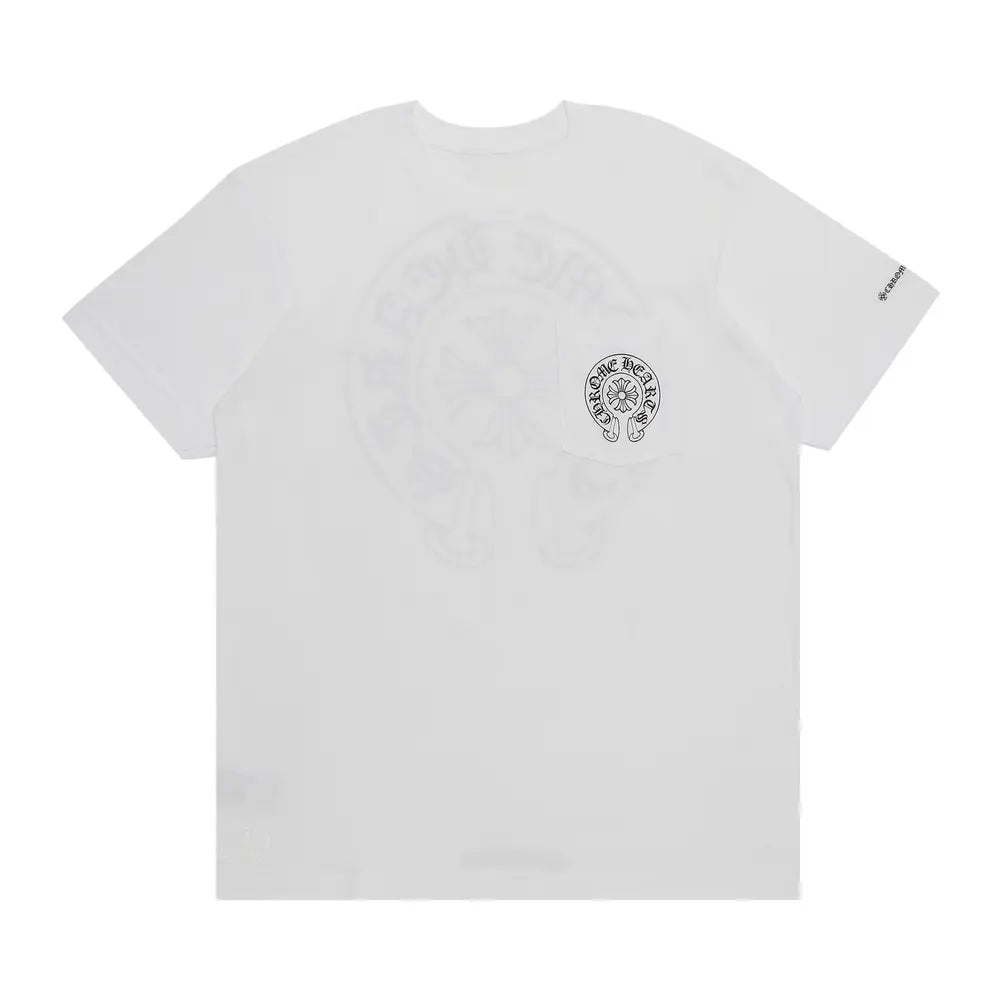 Chrome Hearts Horse Shoe Logo Pocket T-Shirt White