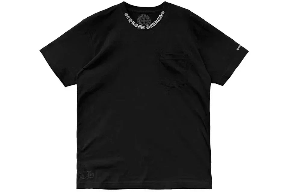 Chrome Hearts Short Sleeve Pocket Crew T-shirt Black
