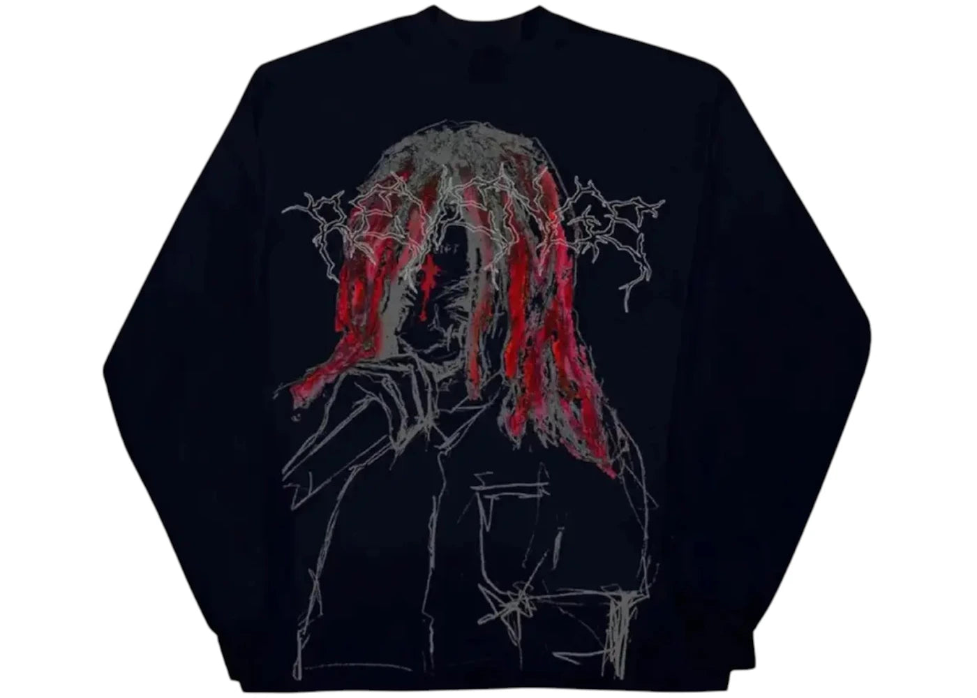 Revenge Trippie Redd Lightning Longsleeve Tee Black -1