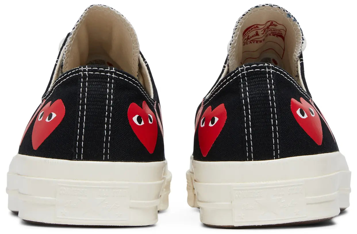 Converse Chuck Taylor All Star 70 Ox Comme des Garcons PLAY Multi-Heart Black Back