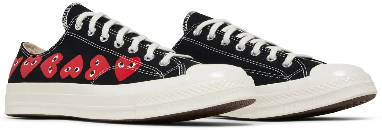 Converse Chuck Taylor All Star 70 Ox Comme des Garcons PLAY Multi-Heart Black Pair