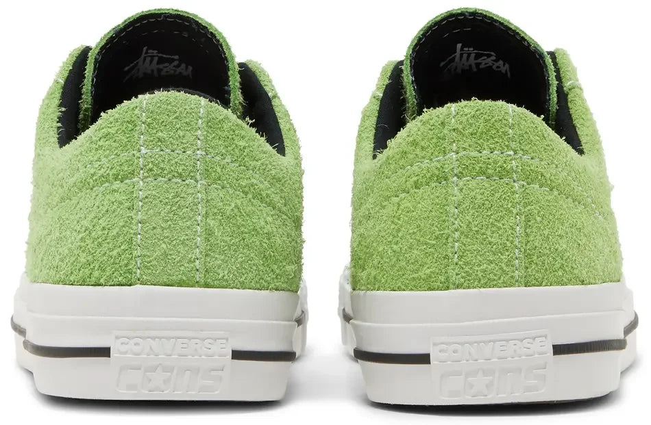 Converse One Star Pro Ox Stussy 8-Ball heel counter