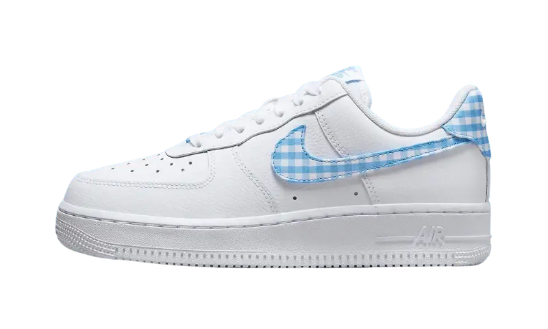 Nike Air Force 1 Low 07 Essential White University Blue Gingham