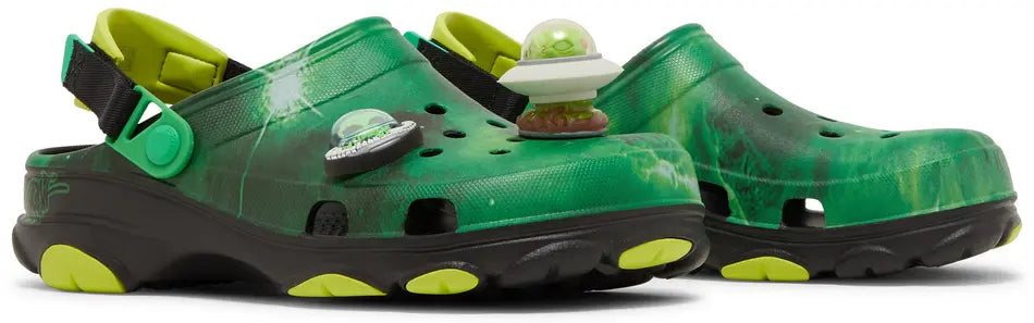 Crocs All-Terrain Clog Ron English Area 54 Green Galaxy