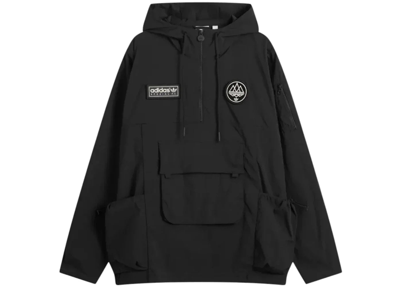 adidas SPZL F.C. Smock Jacket Black -1
