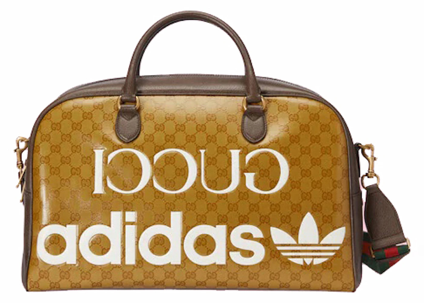 Gucci x adidas Large Duffle Bag Beige/Brown -1
