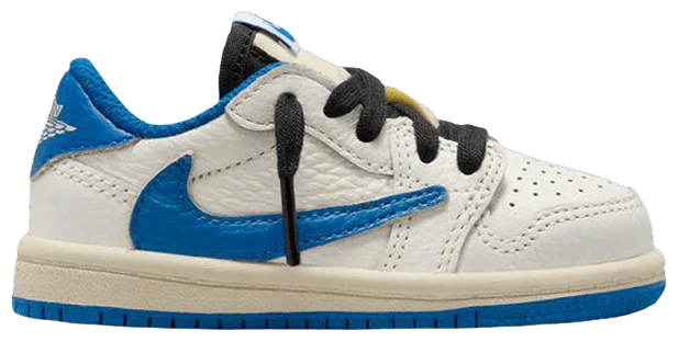 Jordan 1 Retro Low OG SP Fragment x Travis Scott Sail Military Blue (TD) -1