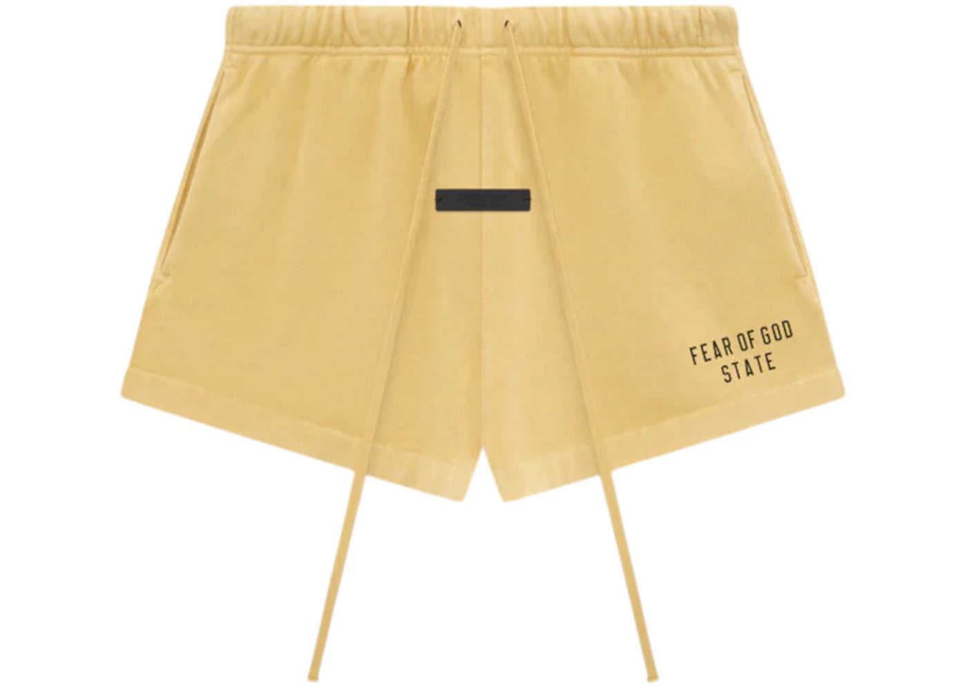 Fear of God Essentials Women's Heavy Jersey Running Shorts Amber -1