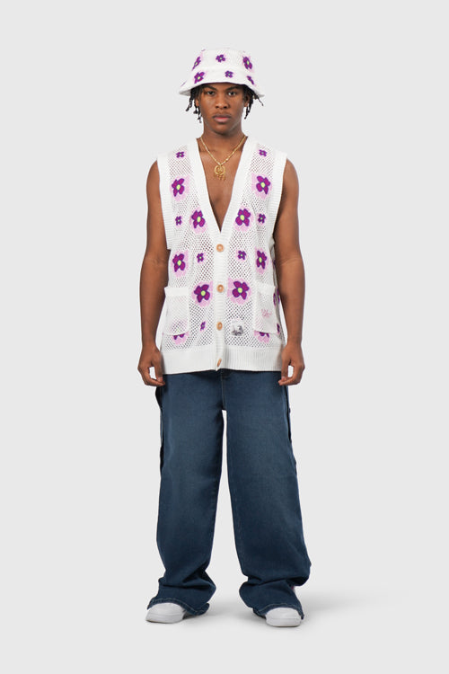 The Hideout Clothing - Opium Stone Wash Open Crochet Denim Jeans