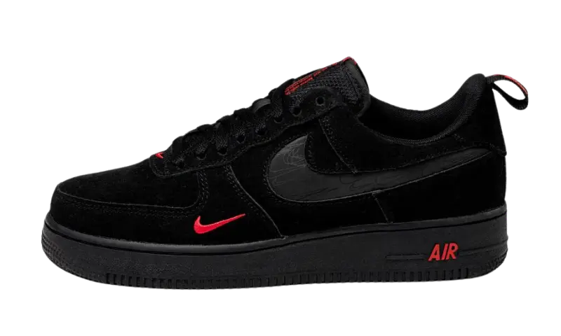 Air Force 1 Low Multi Swoosh Black Orange