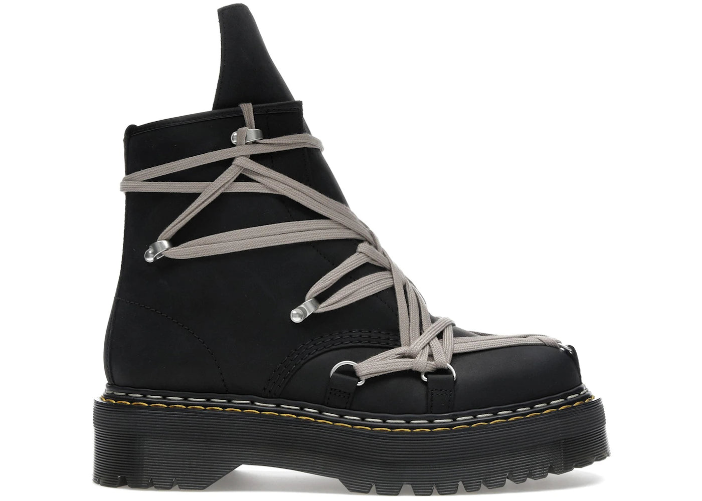 Dr. Martens 1460 DRKSHDW Quad Sole Mega Lace Boot Rick Owens Black -1