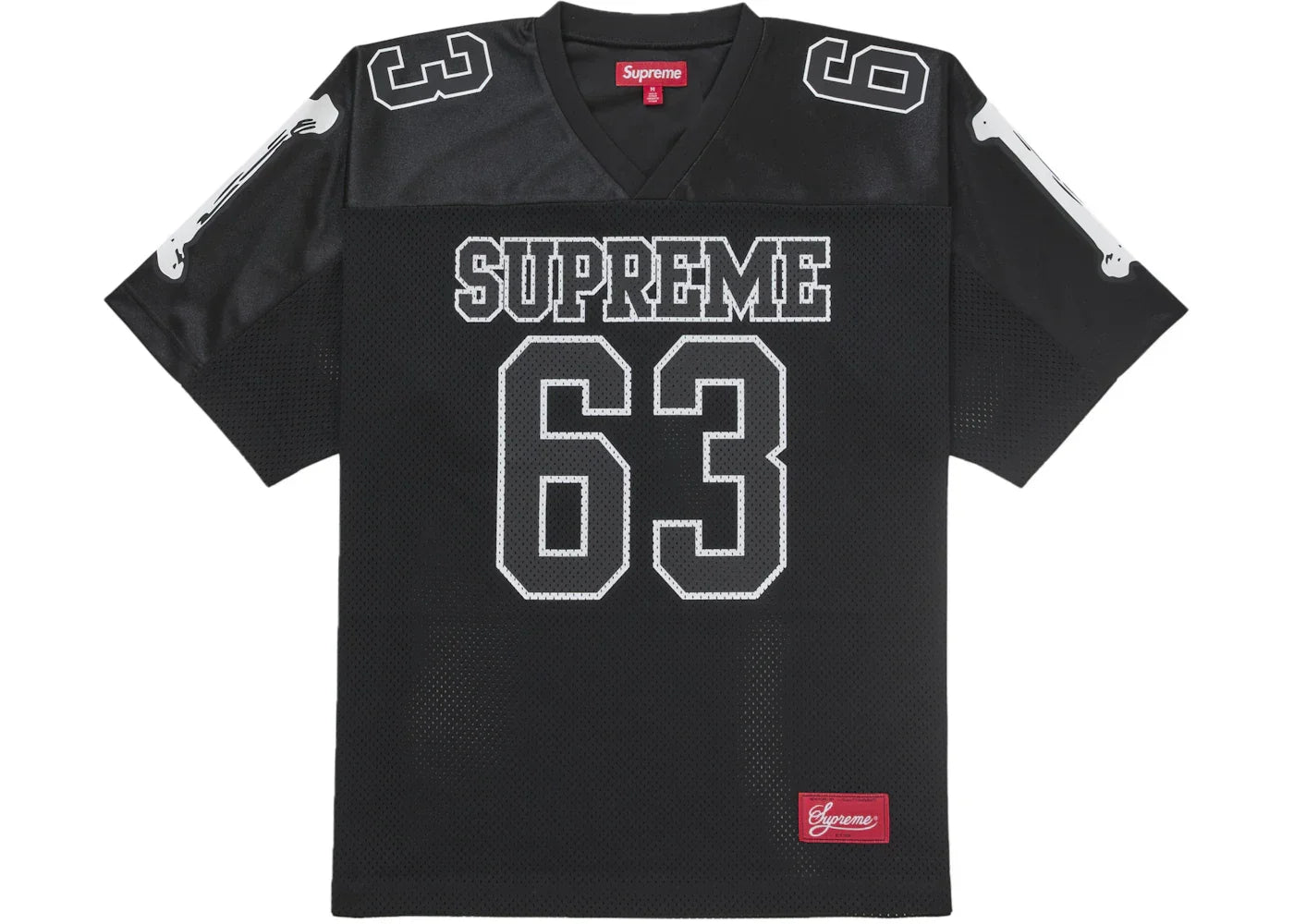 Supreme Bones Football Jersey Black -1