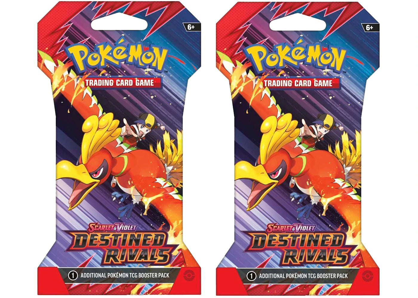 2025 Pokémon Scarlet & Violet Destined Rivals Booster Pack 2x Lot (Artwork May Vary) -1