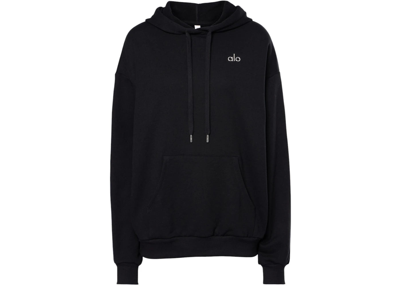 Alo Yoga Accolade Cotton-Blend Hoodie Black -1