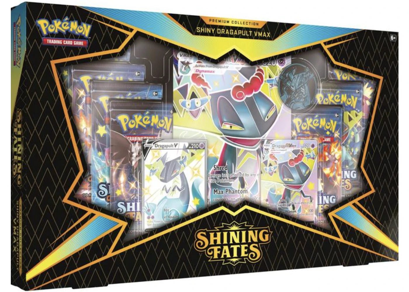 Pokémon TCG Sword & Shield Shining Fates Shiny Dragapult VMAX Premium Collection -1